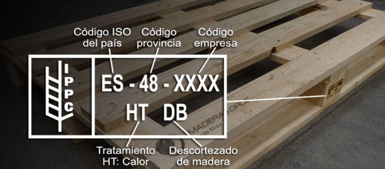 Palets de madera para exportación, NIMF15